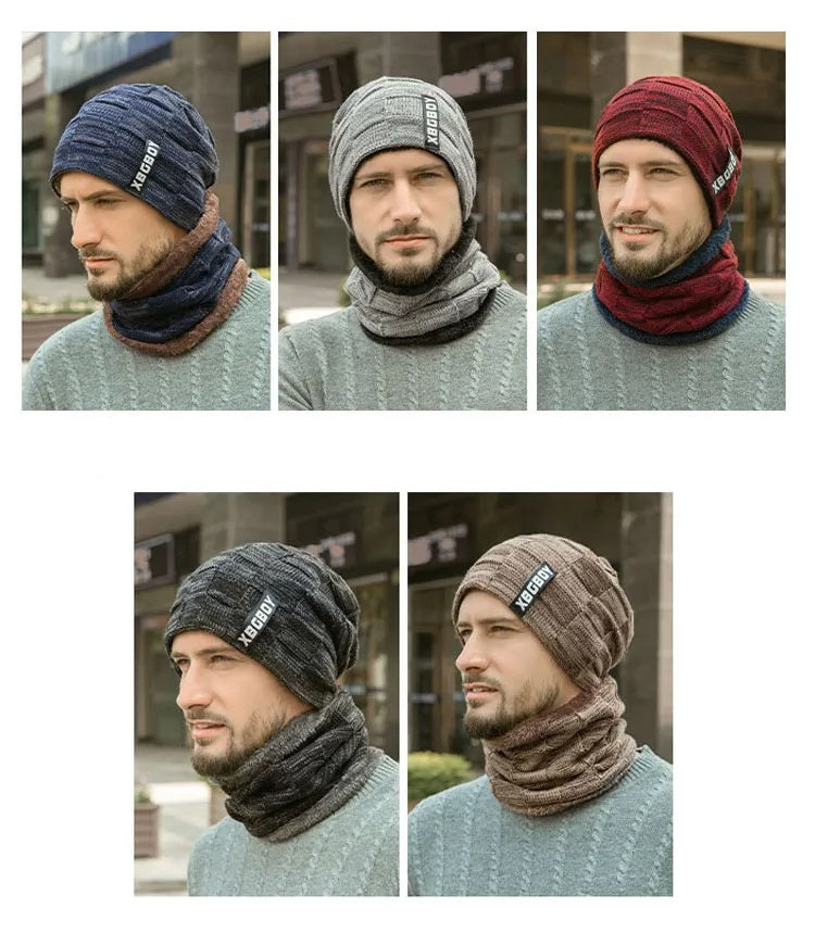 Elliot - Heren Winter Sjaal en Muts Set - Warme & Stijlvolle Dagelijkse Dragen