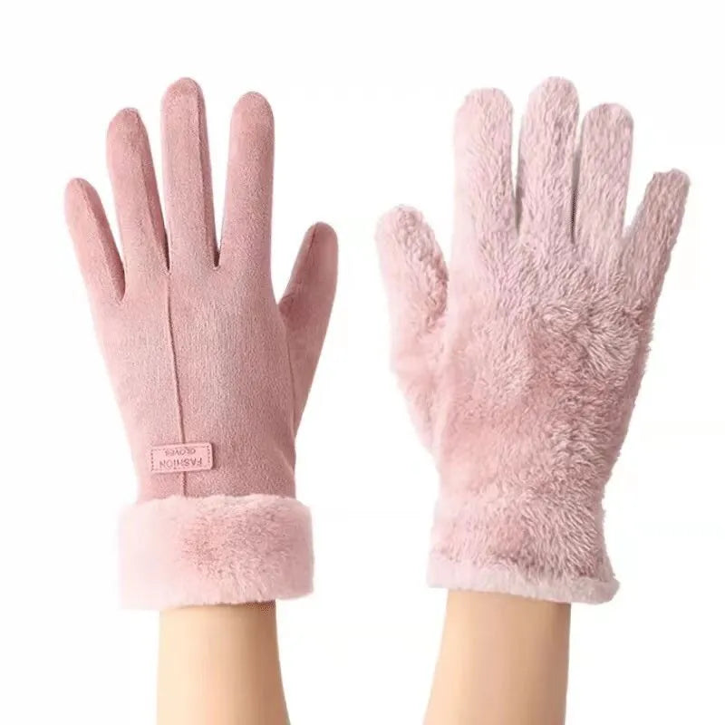 Camille - Warme Suède Winterhandschoenen voor Vrouwen, Fluweelachtige Afwerking