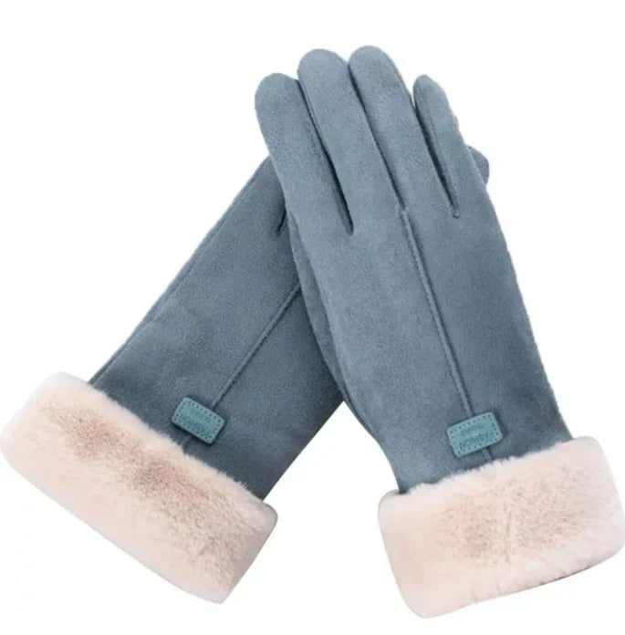 Camille - Warme Suède Winterhandschoenen voor Vrouwen, Fluweelachtige Afwerking