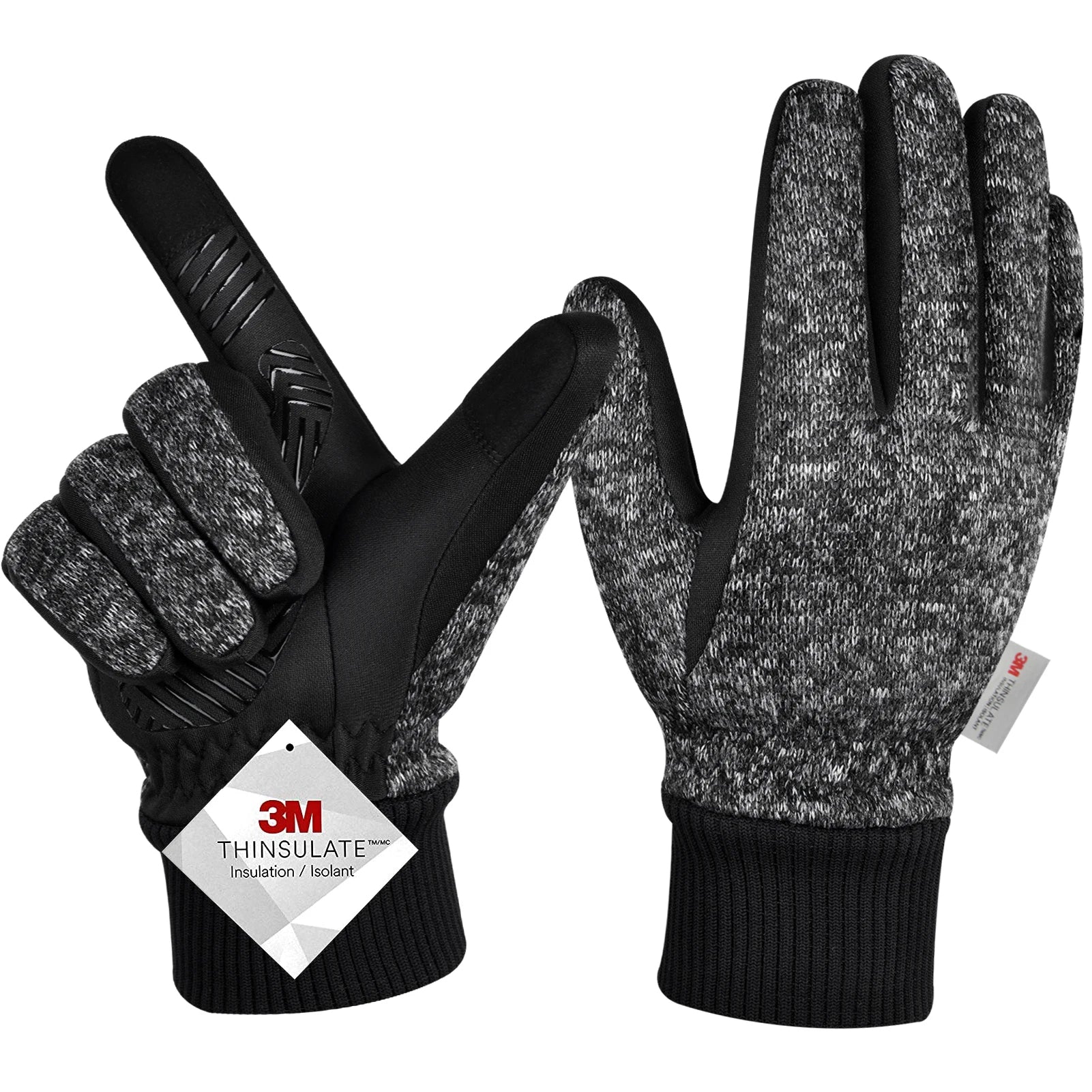 Onyx - Touchscreen winterhandschoenen voor heren met antislip grip