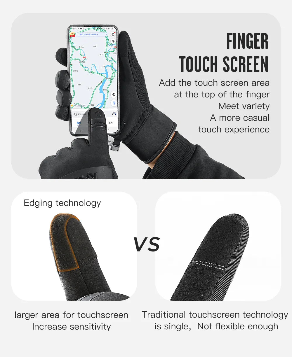 James - TechRunner Touchscreen Hardloophandschoenen, Winddicht & Warm