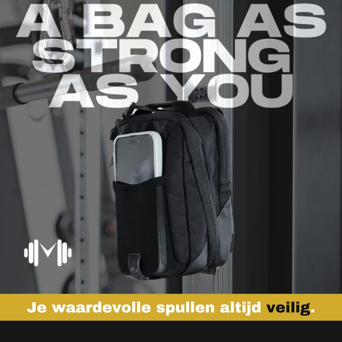 LUXXO | Magnetische Fitness Schoudertas