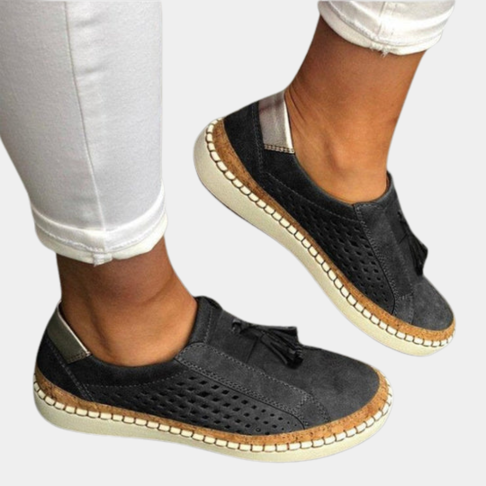 Ademende dames loafers