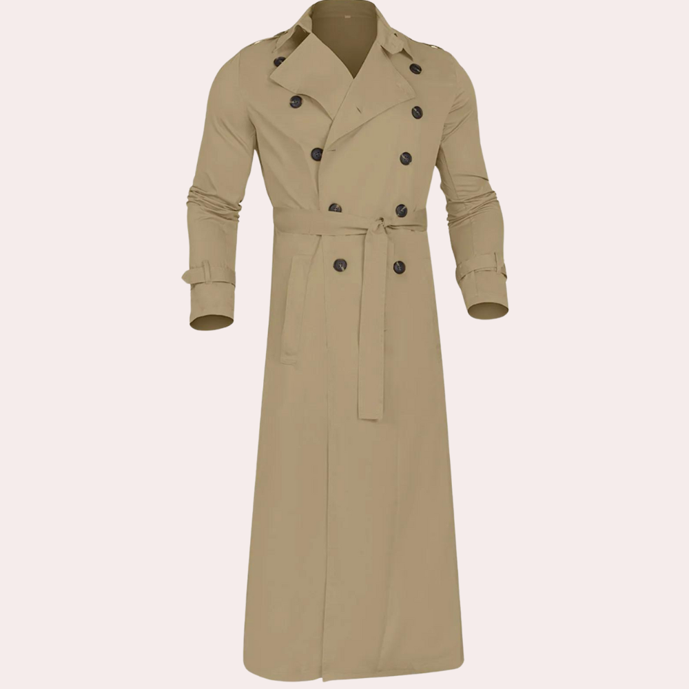 Corey - Casual mannen trenchcoat voor de herfst, stijlvol en warm