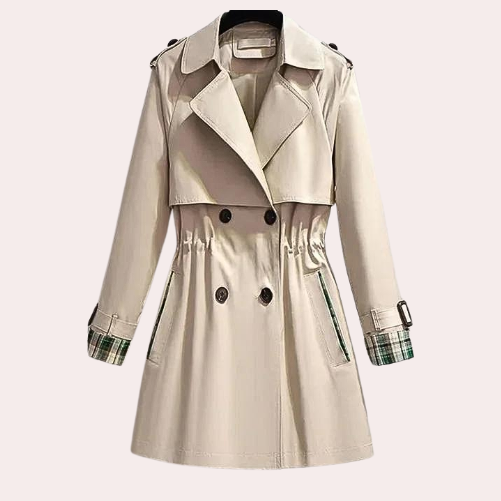 Sandra - Elegante en stijlvolle dames Trenchcoat met geruite voering