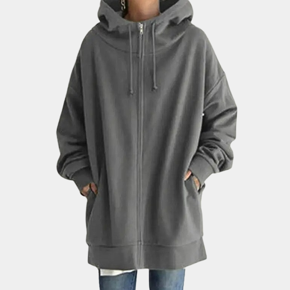 Marilyn - Lichtgewicht Zip-Up Hoodie voor dames met zacht polyester en elegante pasvorm