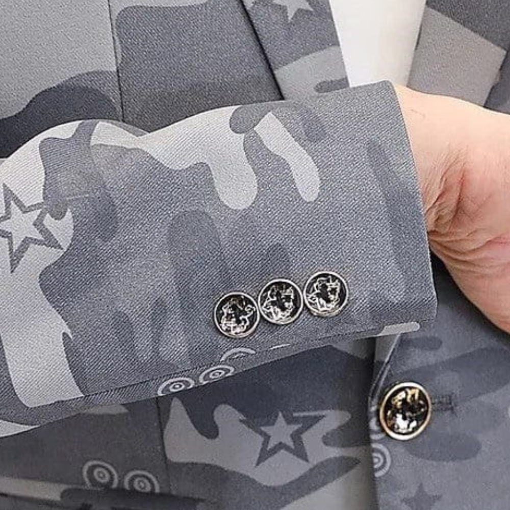 Owen - Camouflage heren blazerjasje voor casual kleding