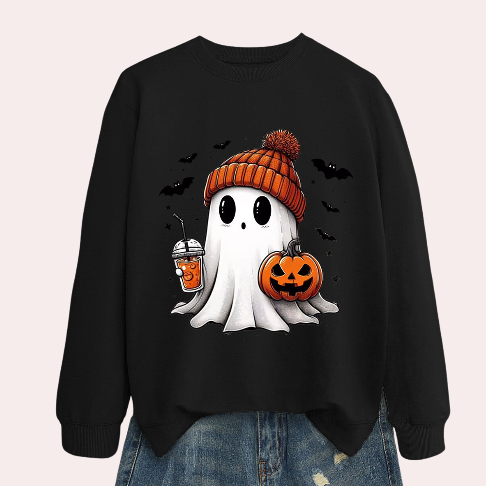 Megan - Spooky Halloween Sweatshirt voor dames, perfect voor herfstfeestjes