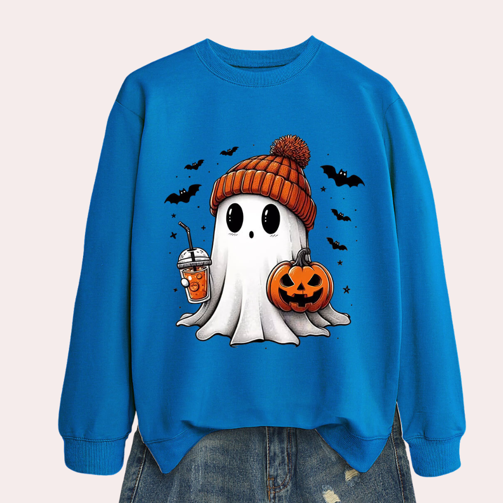 Megan - Spooky Halloween Sweatshirt voor dames, perfect voor herfstfeestjes