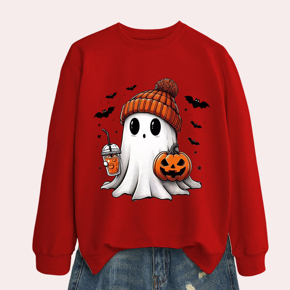 Megan - Spooky Halloween Sweatshirt voor dames, perfect voor herfstfeestjes