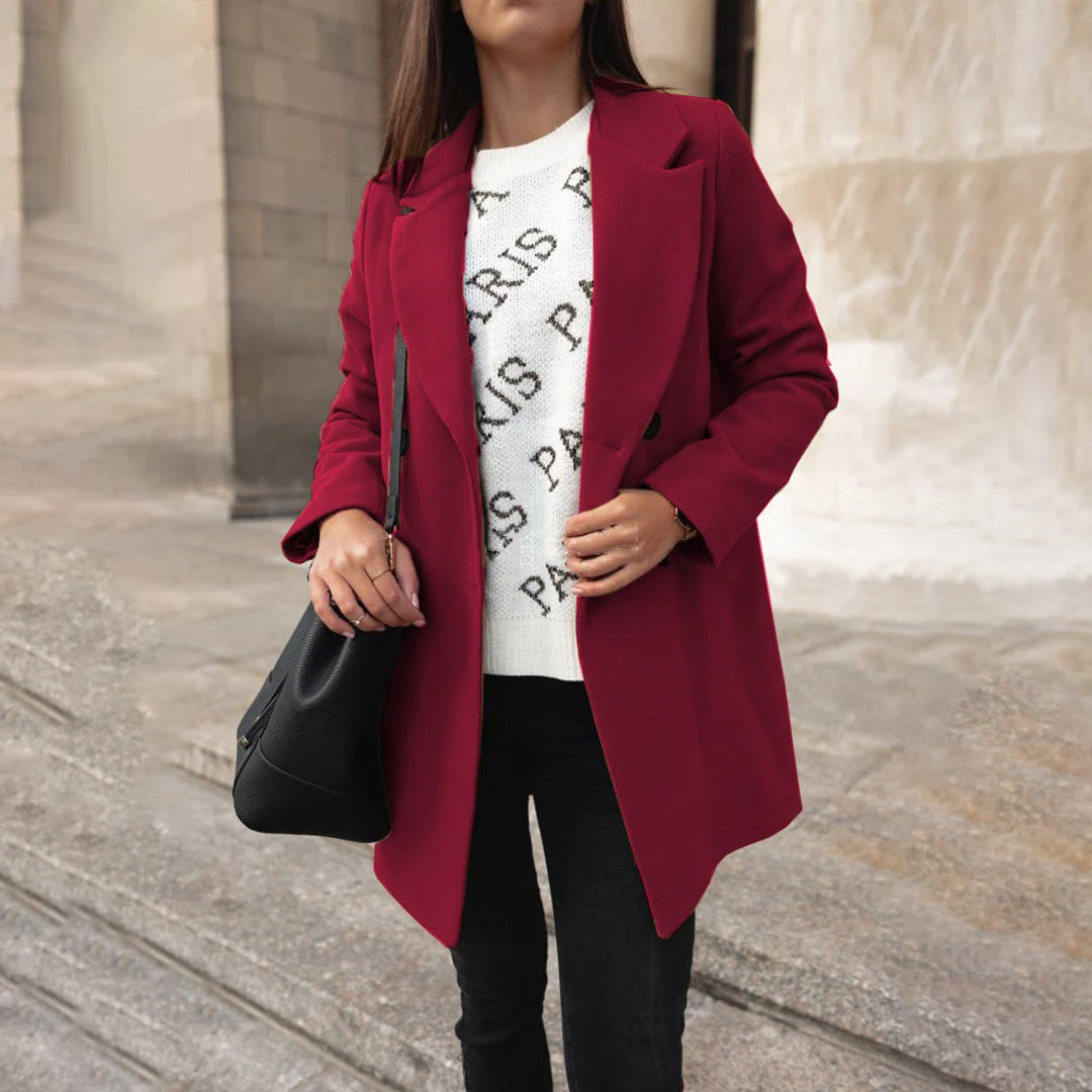 Maryam - Dames lange winterjas met warme isolatie en elegante pasvorm