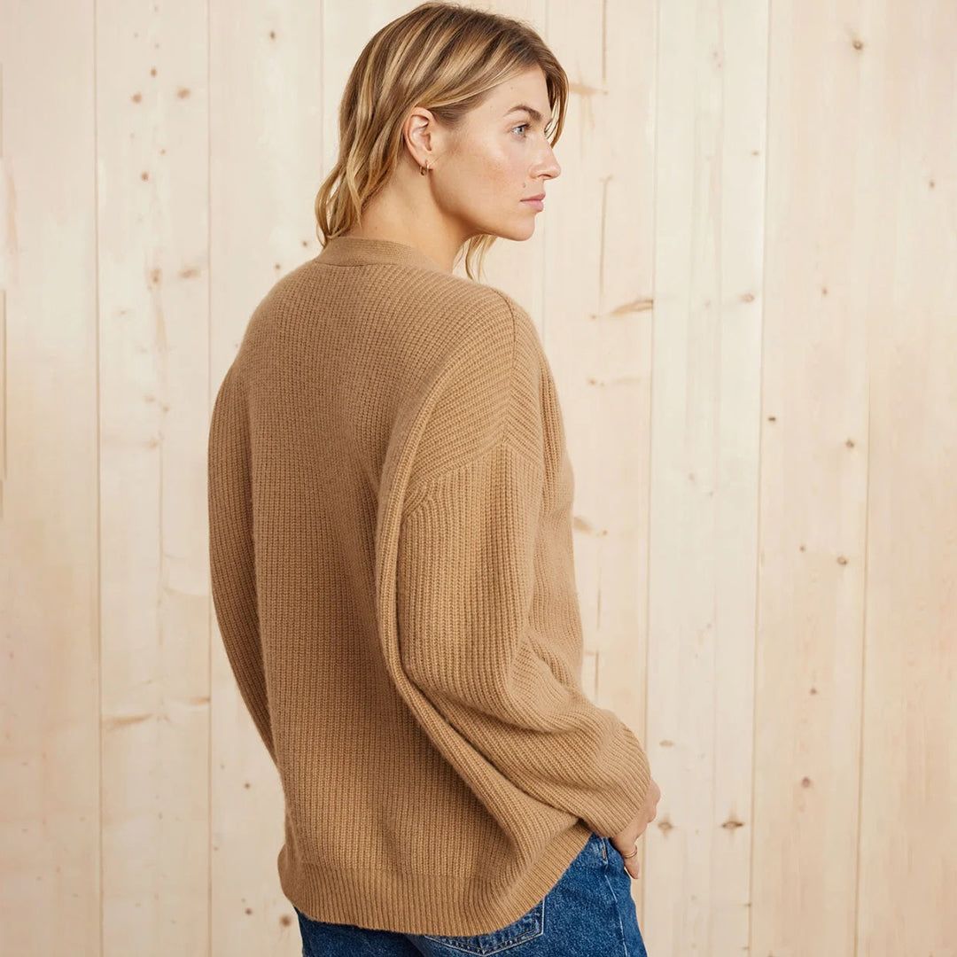 Alice - Dames Zachte Gebreide Oversized Gezellige Cardigan voor Lagen