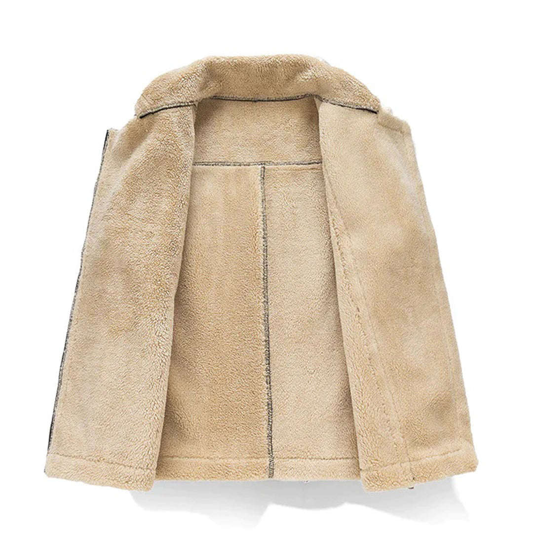 Noelle - Vrouwen Warm Sherpa Vest met Waterafstotend Canvas