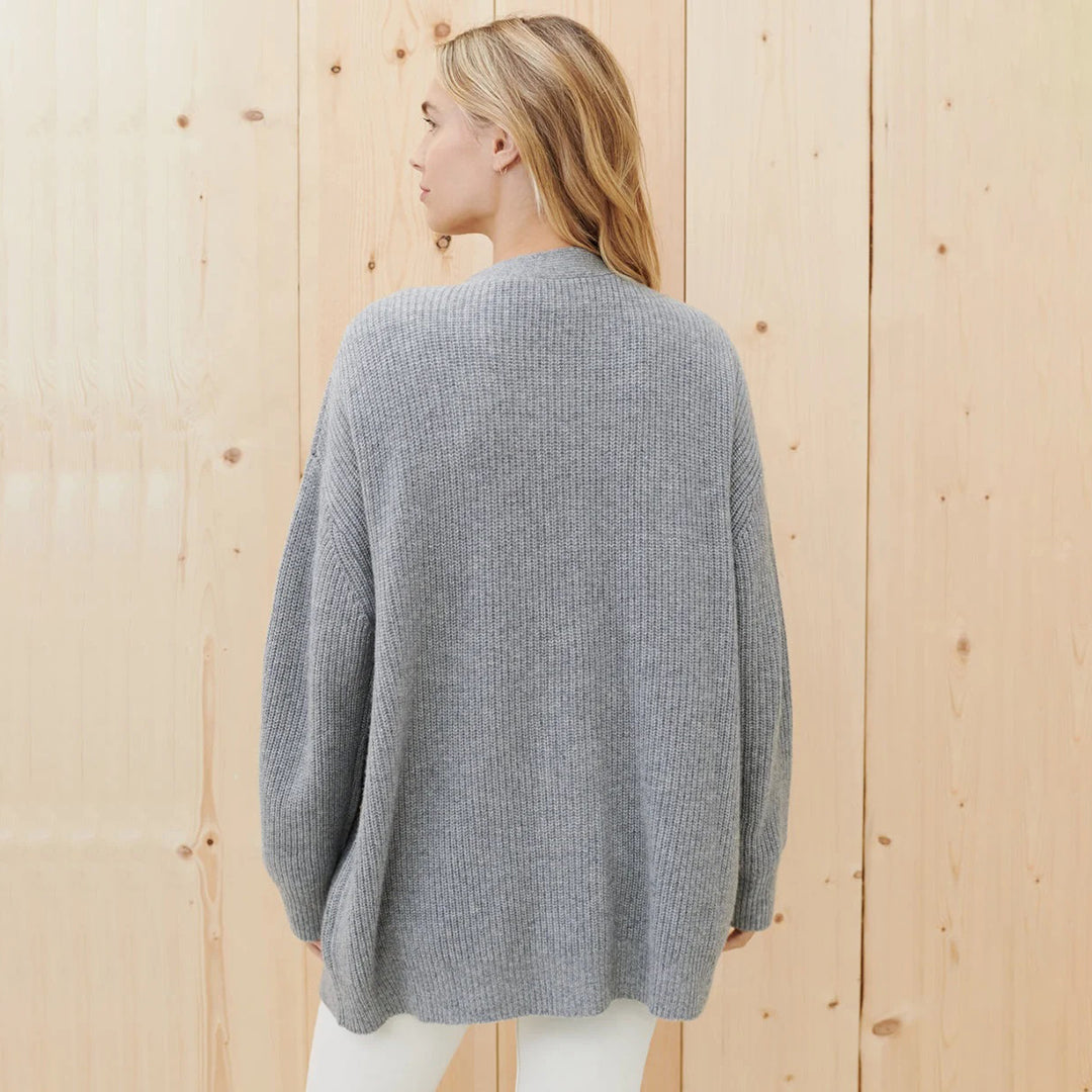 Alice - Dames Zachte Gebreide Oversized Gezellige Cardigan voor Lagen