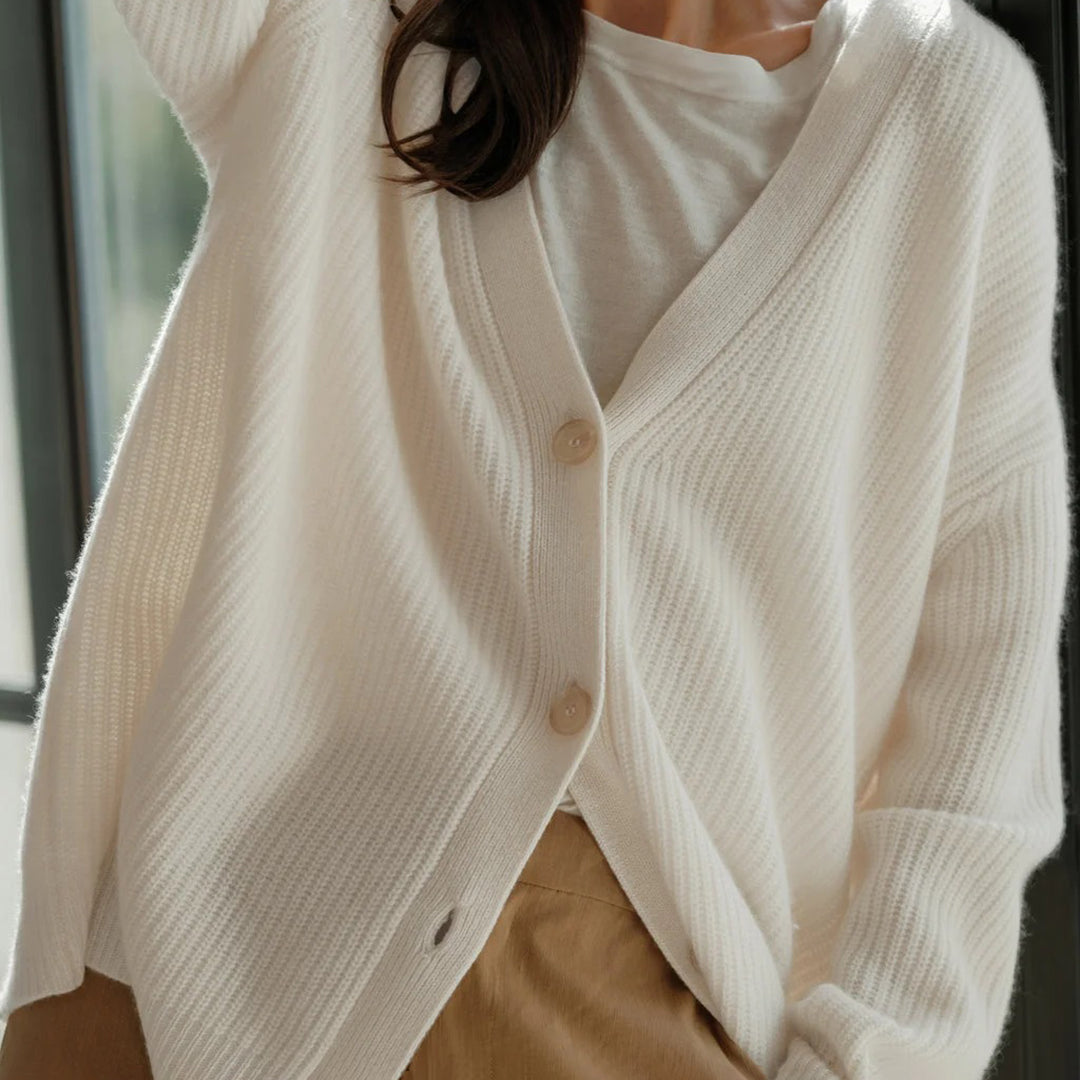 Alice - Dames Zachte Gebreide Oversized Gezellige Cardigan voor Lagen