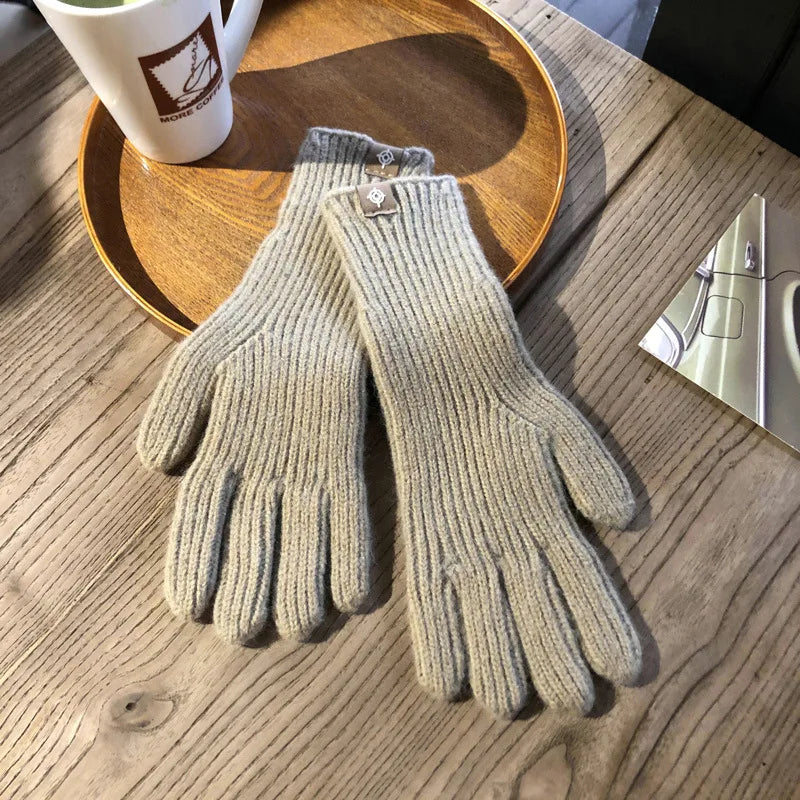 Anika - Vrouwen Warme Gebreide Winterhandschoenen met Touchscreen