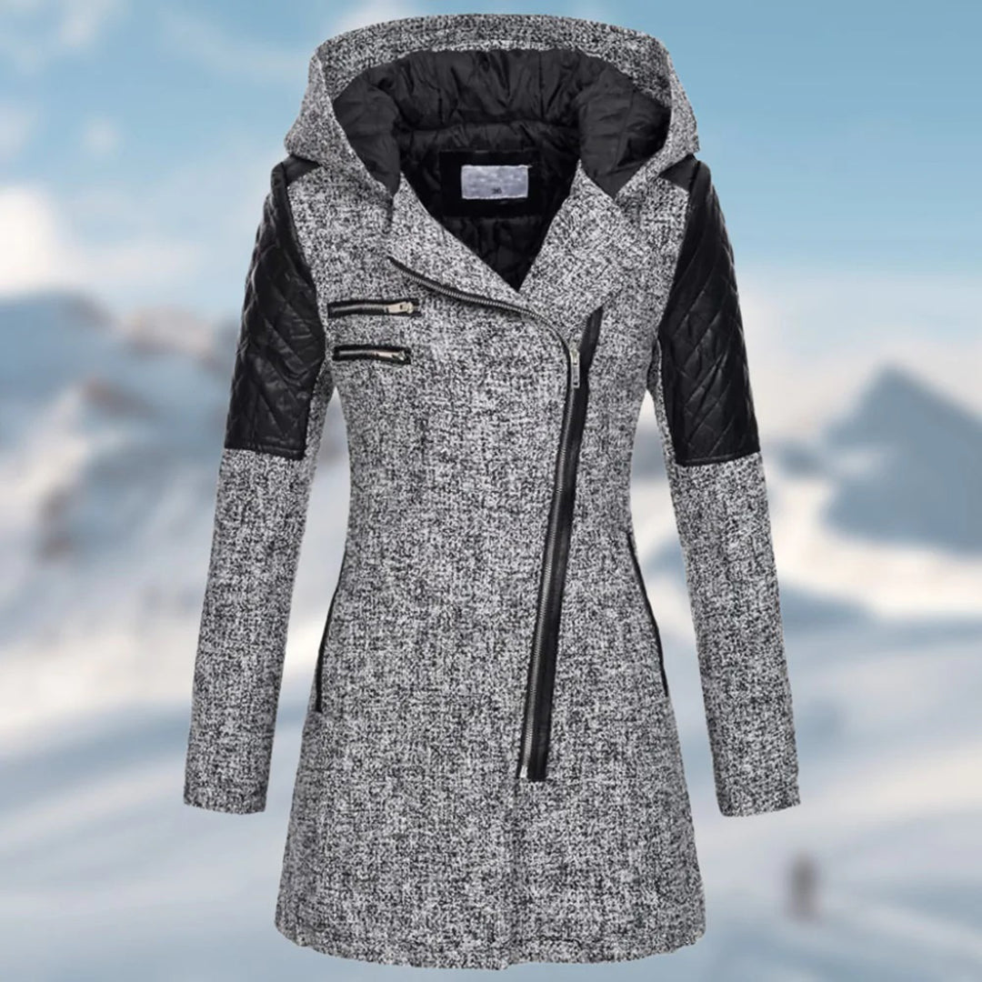 Summer - Vrouwen lange winterjas met capuchon, warm & stijlvol voor koud weer