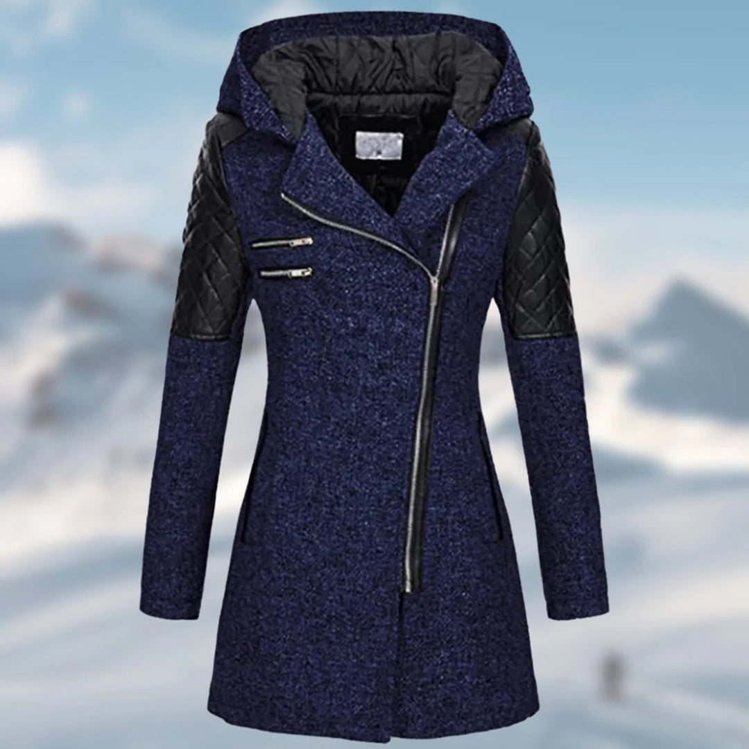 Summer - Vrouwen lange winterjas met capuchon, warm & stijlvol voor koud weer