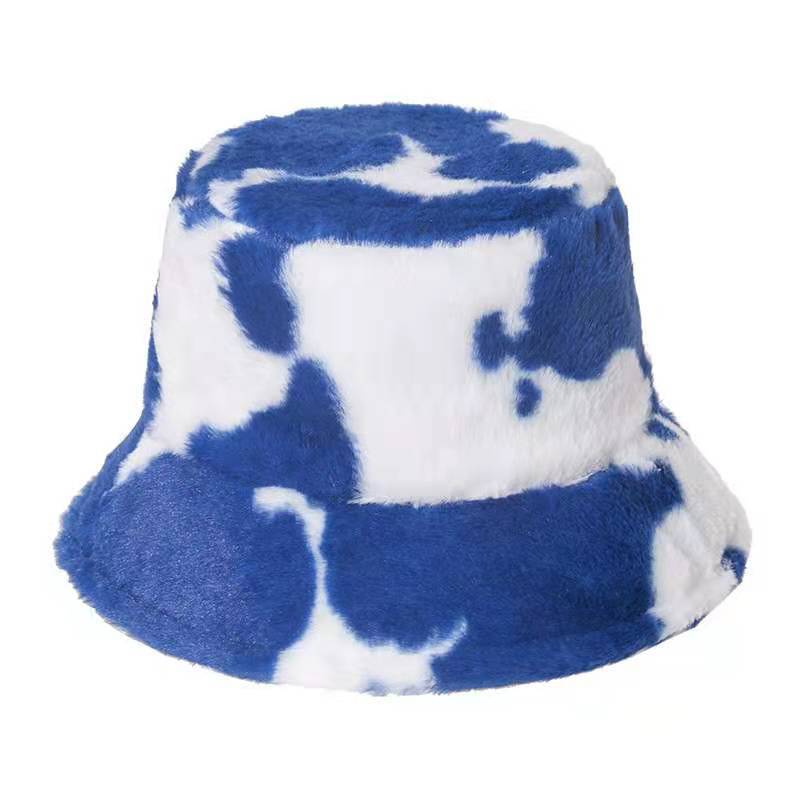 Ariella - Pluche Bucket Hat, Warme Wintermuts met Stijlvolle Patronen