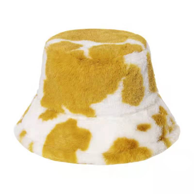 Ariella - Pluche Bucket Hat, Warme Wintermuts met Stijlvolle Patronen