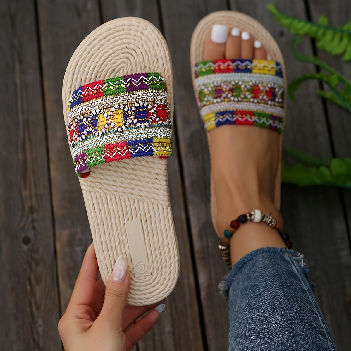 Aria - Bohemian Style Flat Sandals