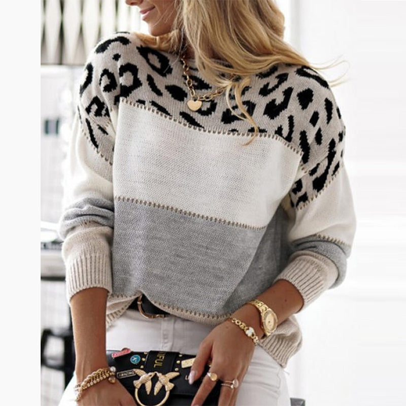 Chloe - Sweater met luipaardprint voor dames