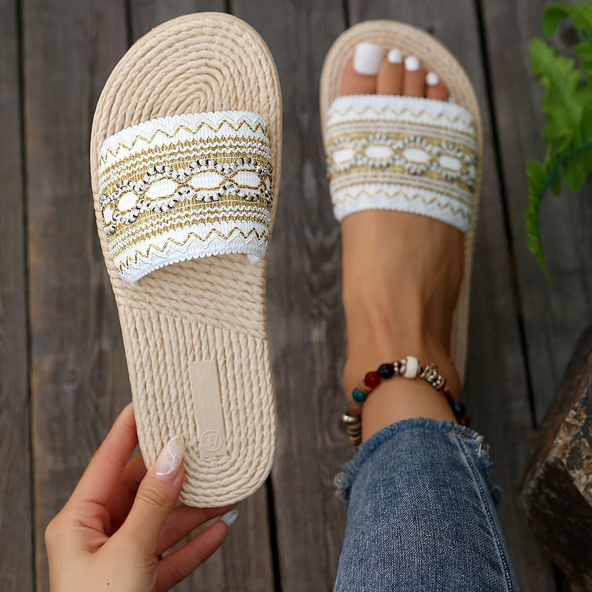 Aria - Bohemian Style Flat Sandals