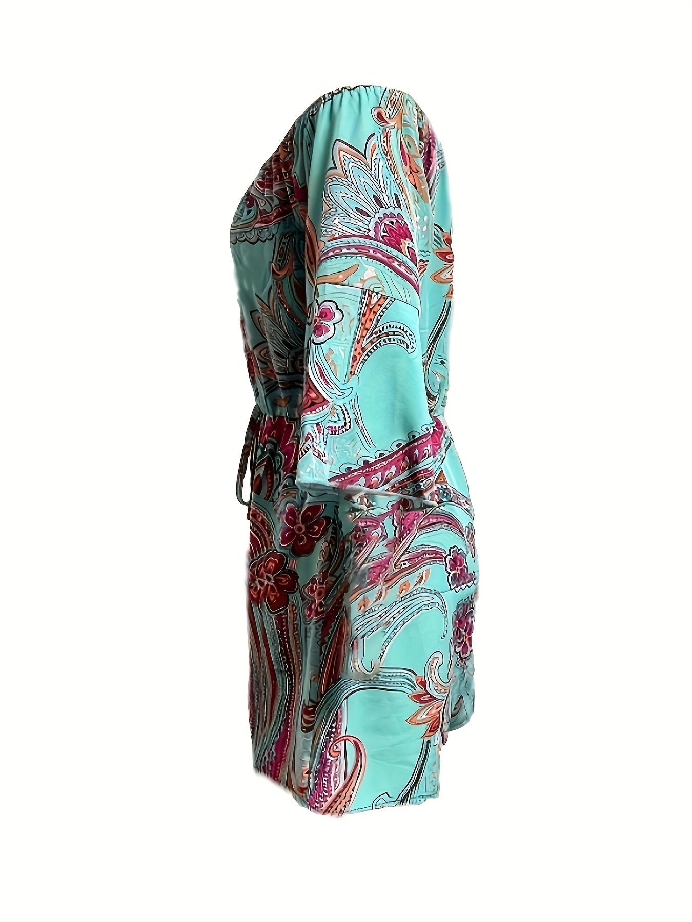 Ava - Afgewerkte Schouders Paisley Jumpsuit