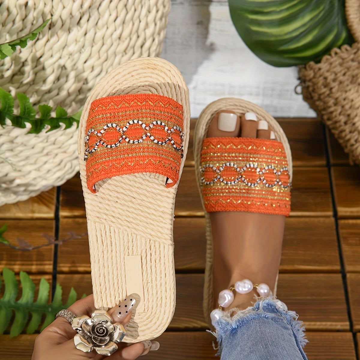 Aria - Bohemian Style Flat Sandals